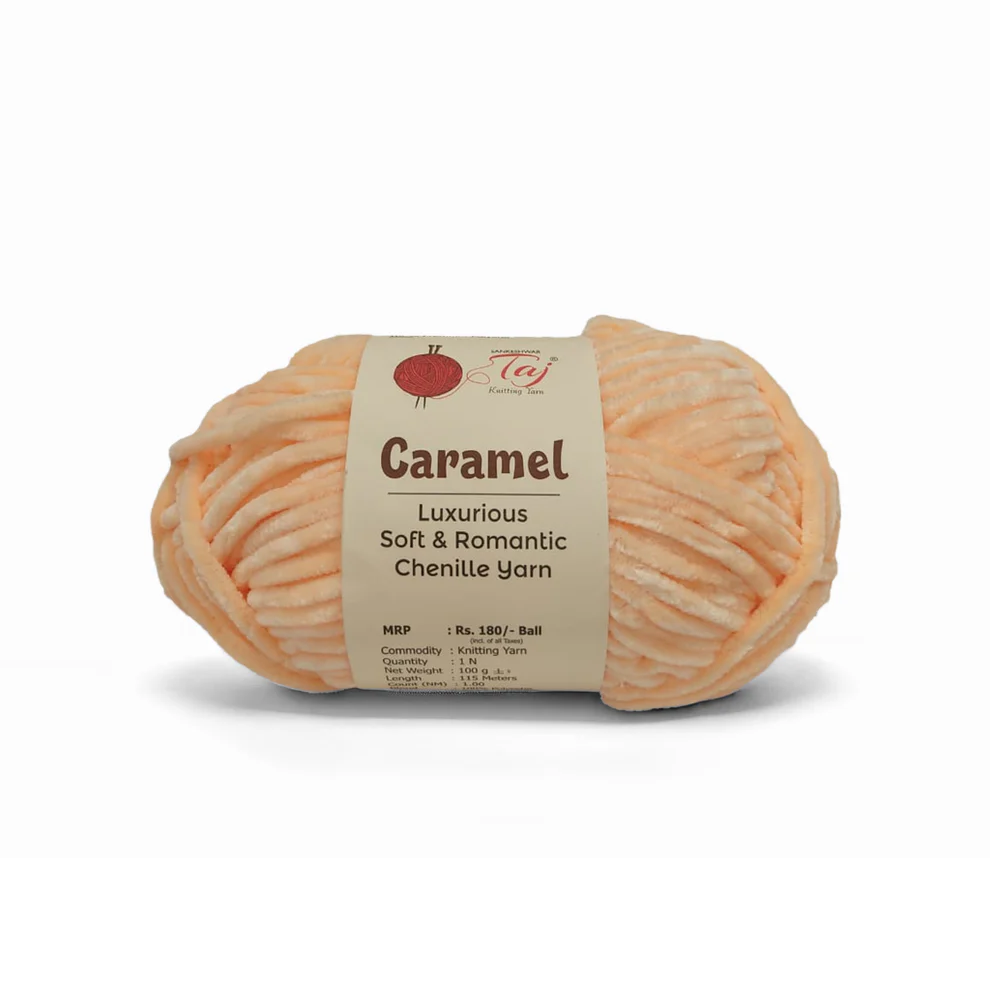 Caramel Chenille Knitting Yarn
