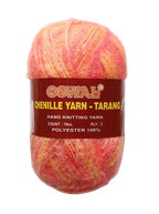 Oswal Tarang Multicolour Chenille Yarn for Knitting & Crochet – 100g