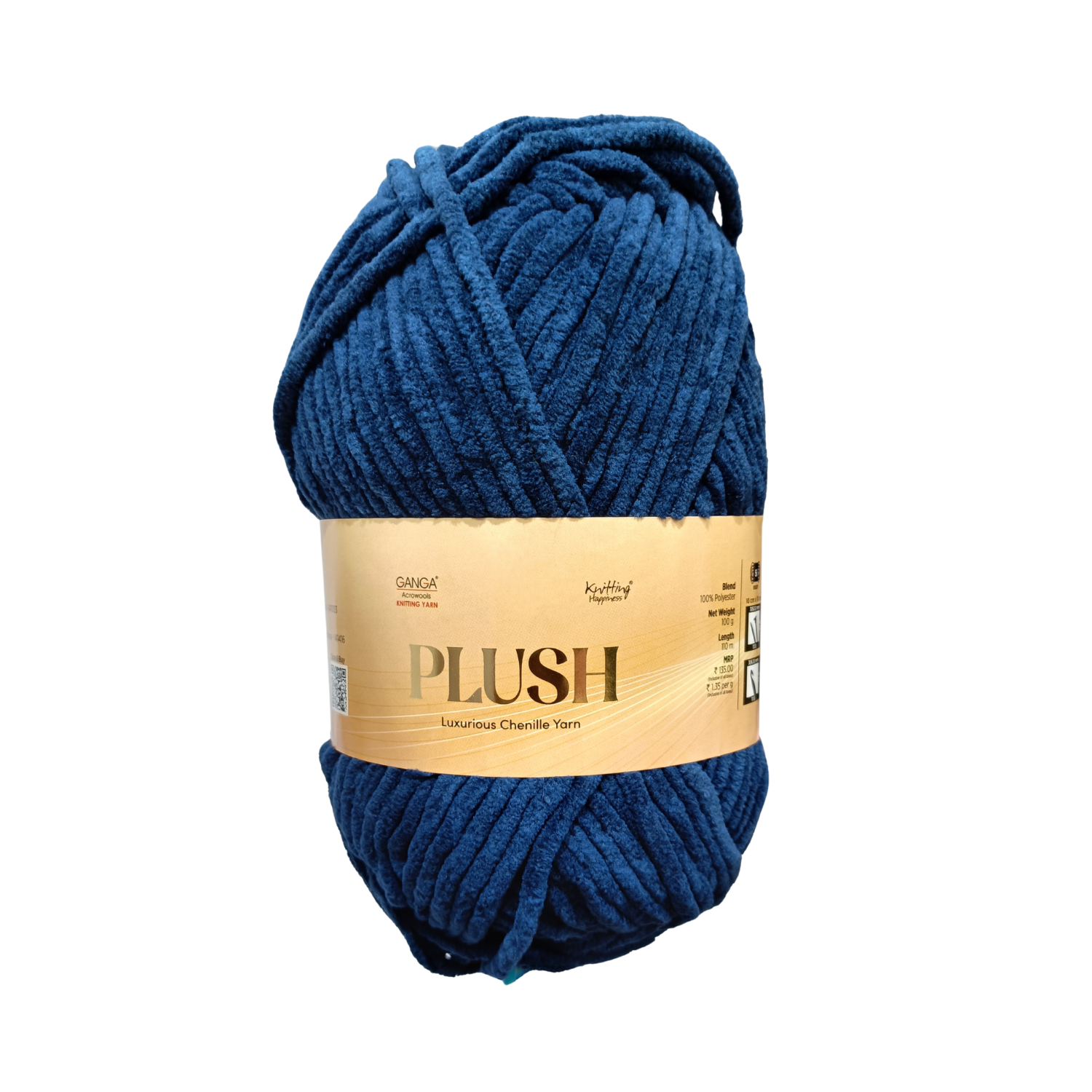 Plush Yarn – Solid colors (White, Blue, Gray and more..) | 100g per Ball