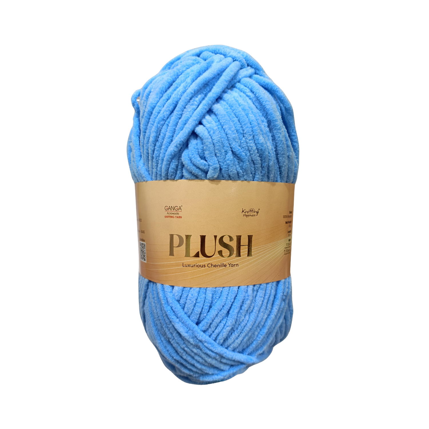Plush Yarn – Solid colors (White, Blue, Gray and more..) | 100g per Ball