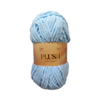 Plush Yarn – Solid colors (White, Blue, Gray and more..) | 100g per Ball