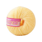 Baby wool – Solid colors (White, Blue, Gray and more..) | 25g per Ball | Soft & Gentle for Little Ones