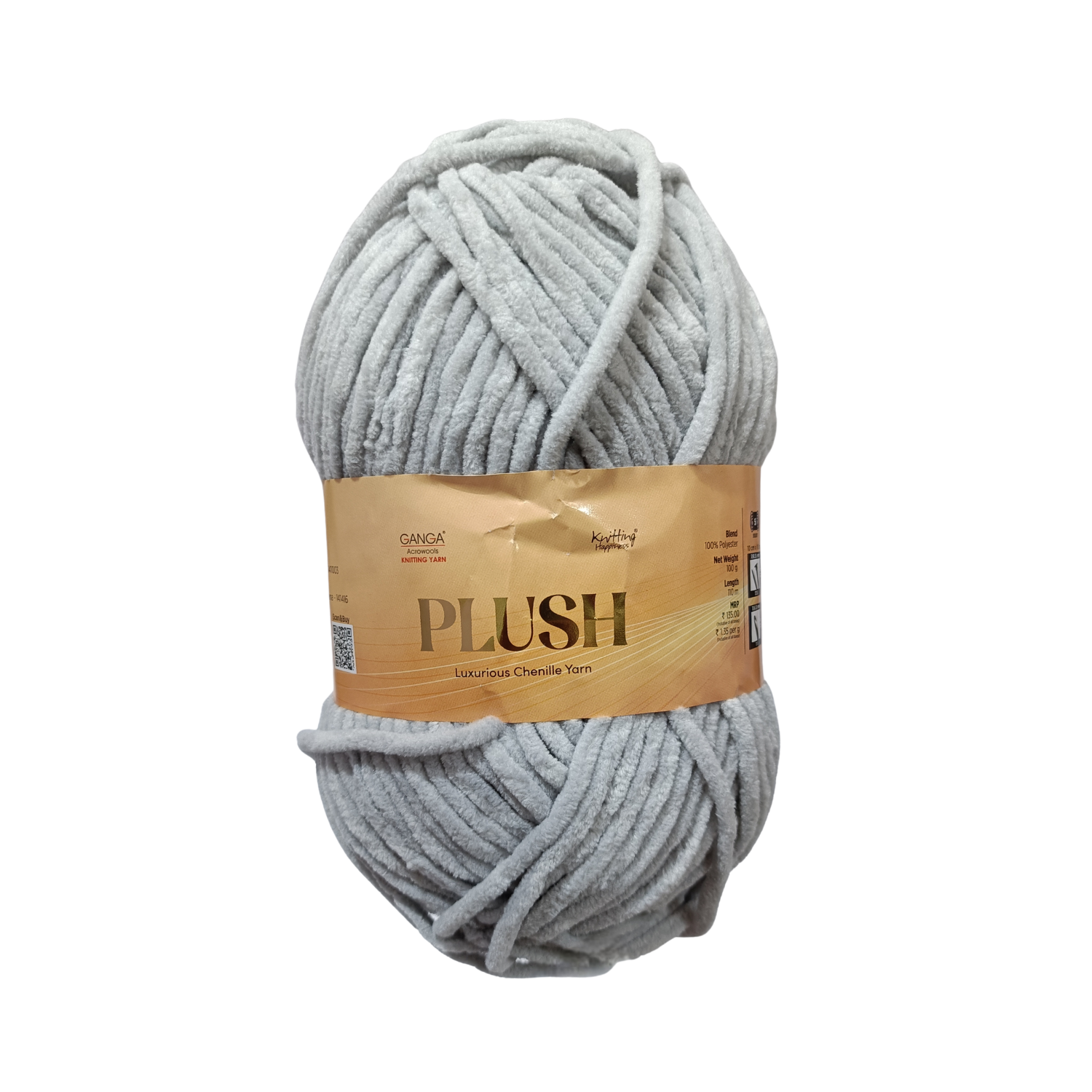 Plush Yarn – Solid colors (White, Blue, Gray and more..) | 100g per Ball