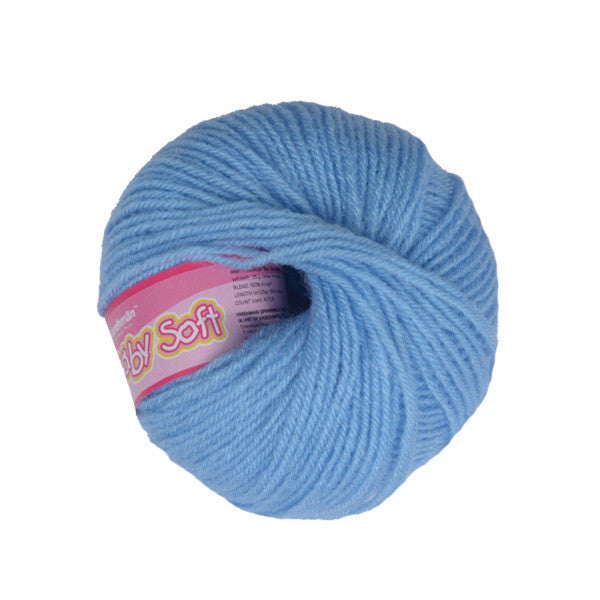 Baby wool – Solid colors (White, Blue, Gray and more..) | 25g per Ball | Soft & Gentle for Little Ones