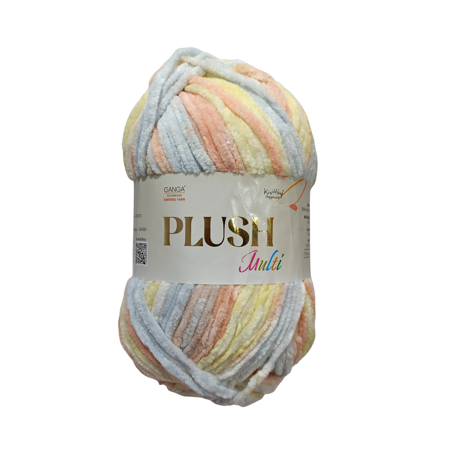 Plush Yarn – Multi color | 100g