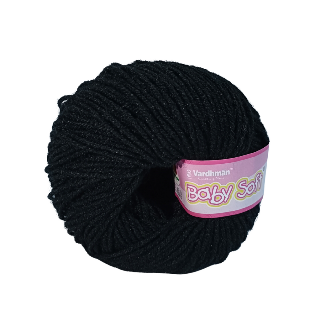 Baby wool – Solid colors (White, Blue, Gray and more..) | 25g per Ball | Soft & Gentle for Little Ones