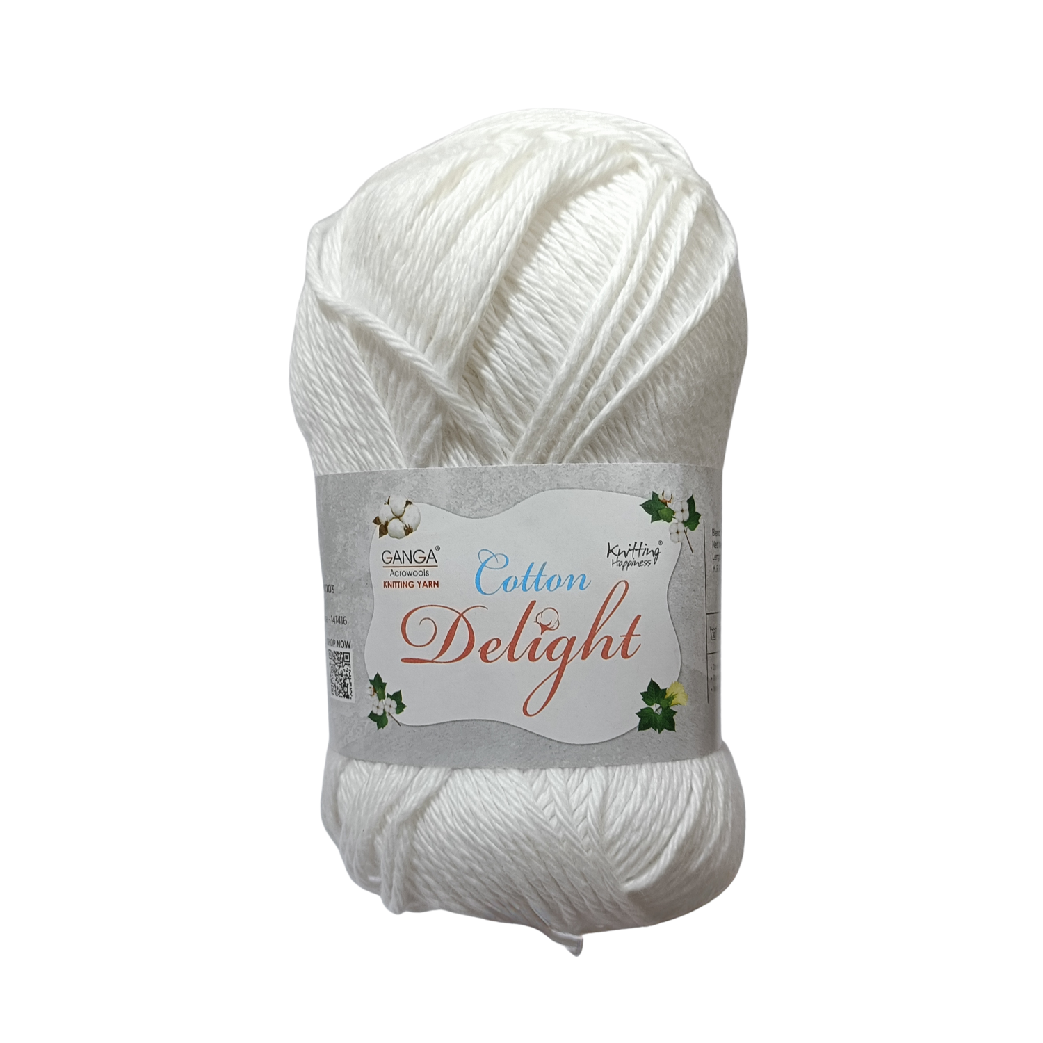 Cotton Yarn – Plain (White, Black, pink and more..) | 100g per Ball
