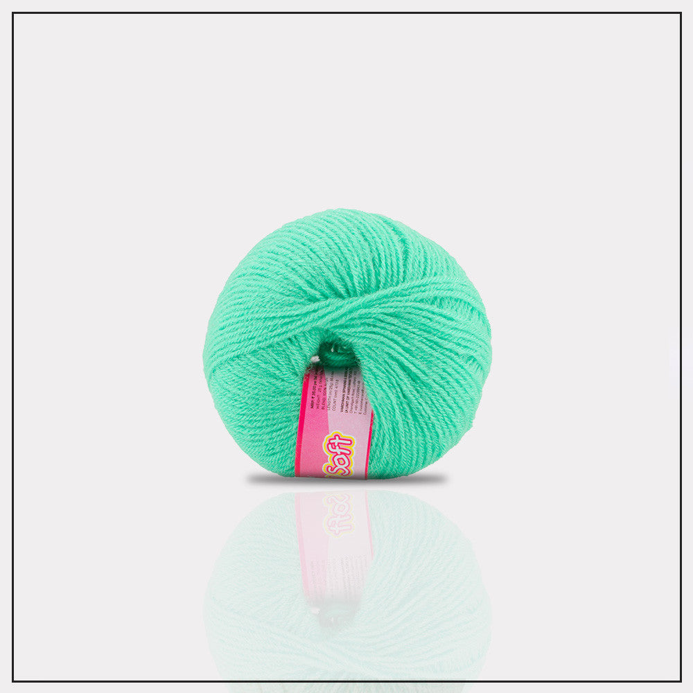 Baby wool – Solid colors (White, Blue, Gray and more..) | 25g per Ball | Soft & Gentle for Little Ones