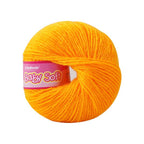 Baby wool – Solid colors (White, Blue, Gray and more..) | 25g per Ball | Soft & Gentle for Little Ones