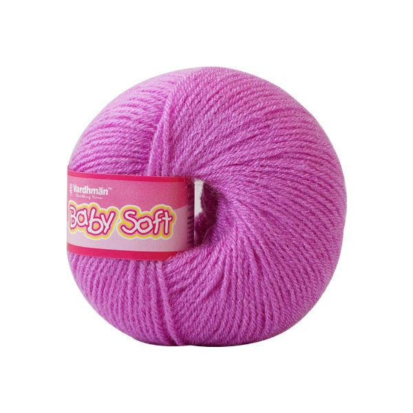 Baby wool – Solid colors (White, Blue, Gray and more..) | 25g per Ball | Soft & Gentle for Little Ones