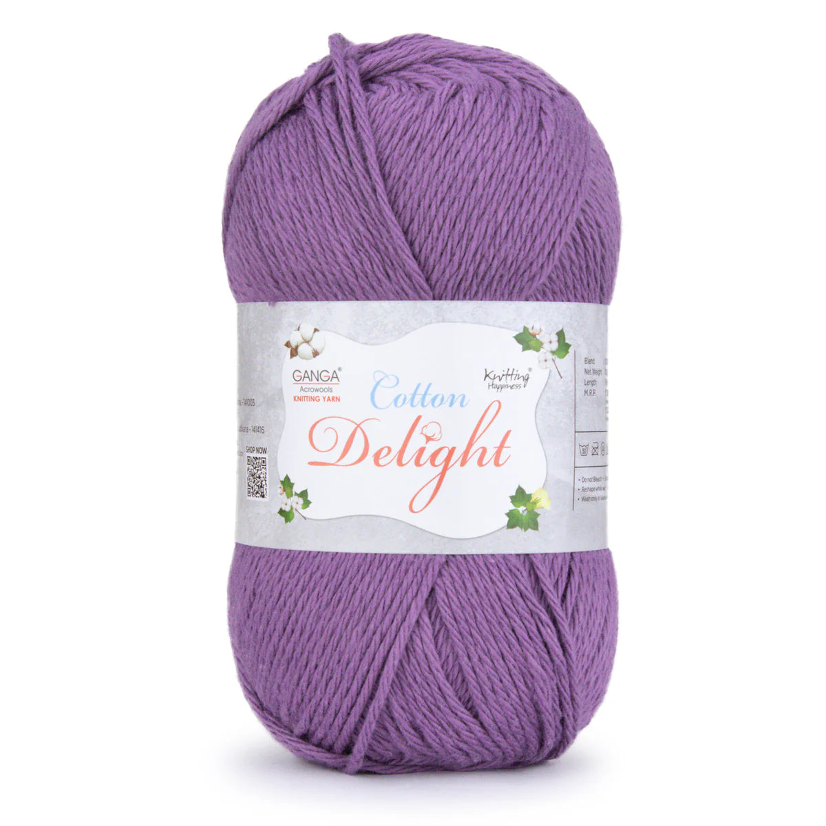 Cotton Yarn – Plain (White, Black, pink and more..) | 100g per Ball