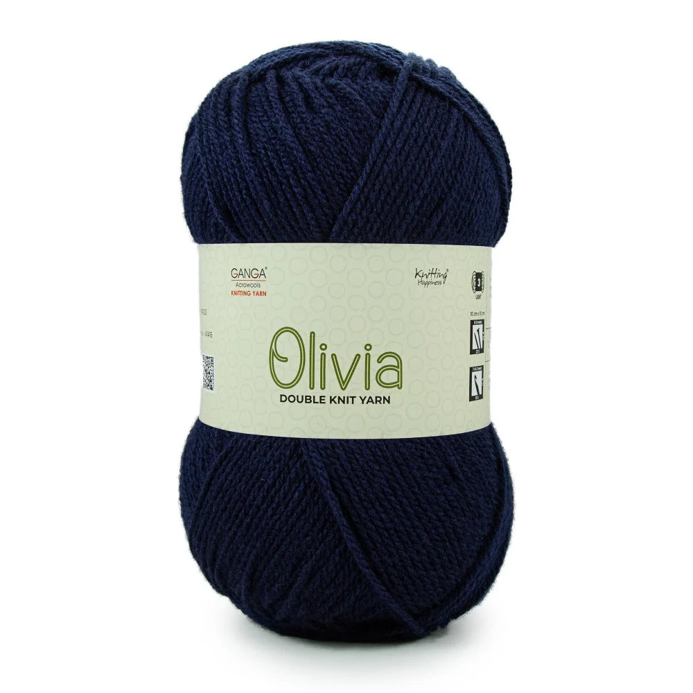 Olivia Double Knit Yarn – 100g Premium Acrylic Yarn for Knitting & Crochet
