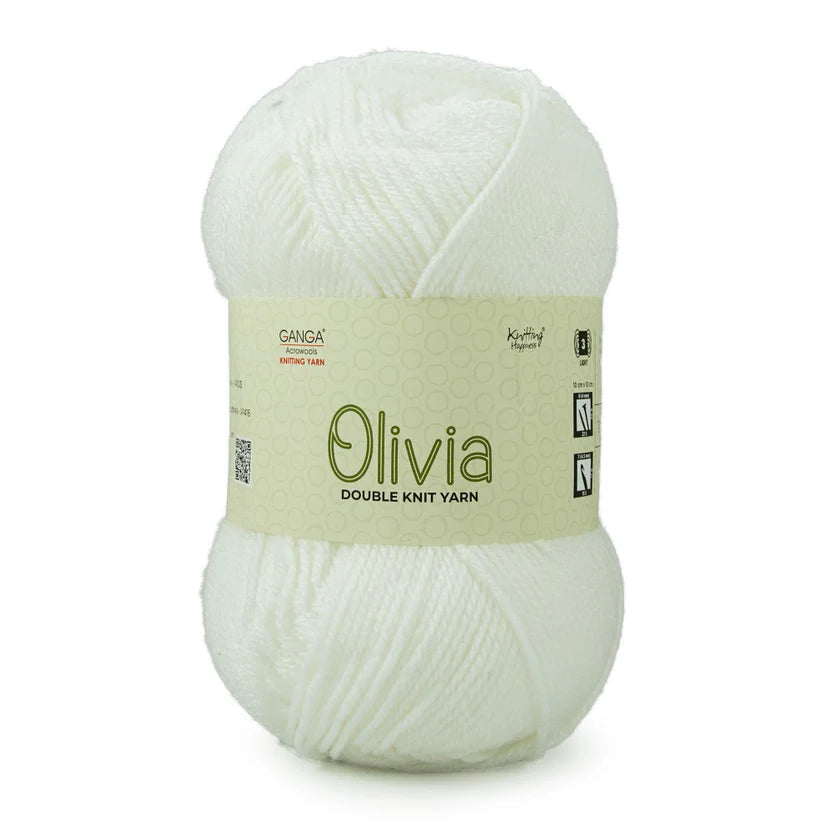 Olivia Double Knit Yarn – 100g Premium Acrylic Yarn for Knitting & Crochet
