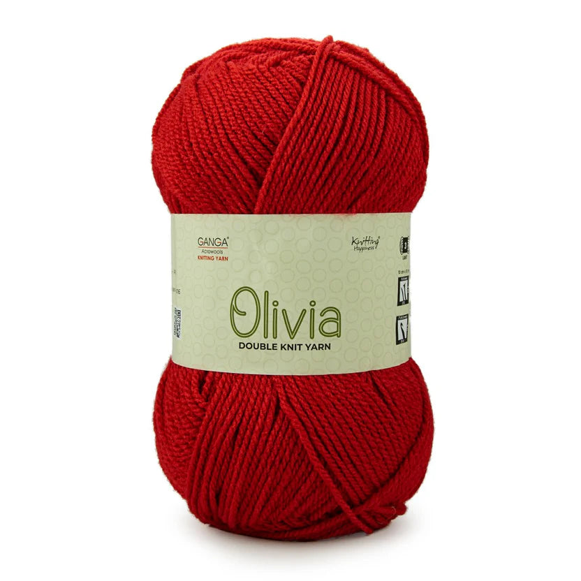 Olivia Double Knit Yarn – 100g Premium Acrylic Yarn for Knitting & Crochet