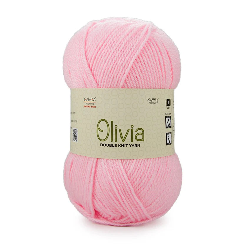 Olivia Double Knit Yarn – 100g Premium Acrylic Yarn for Knitting & Crochet