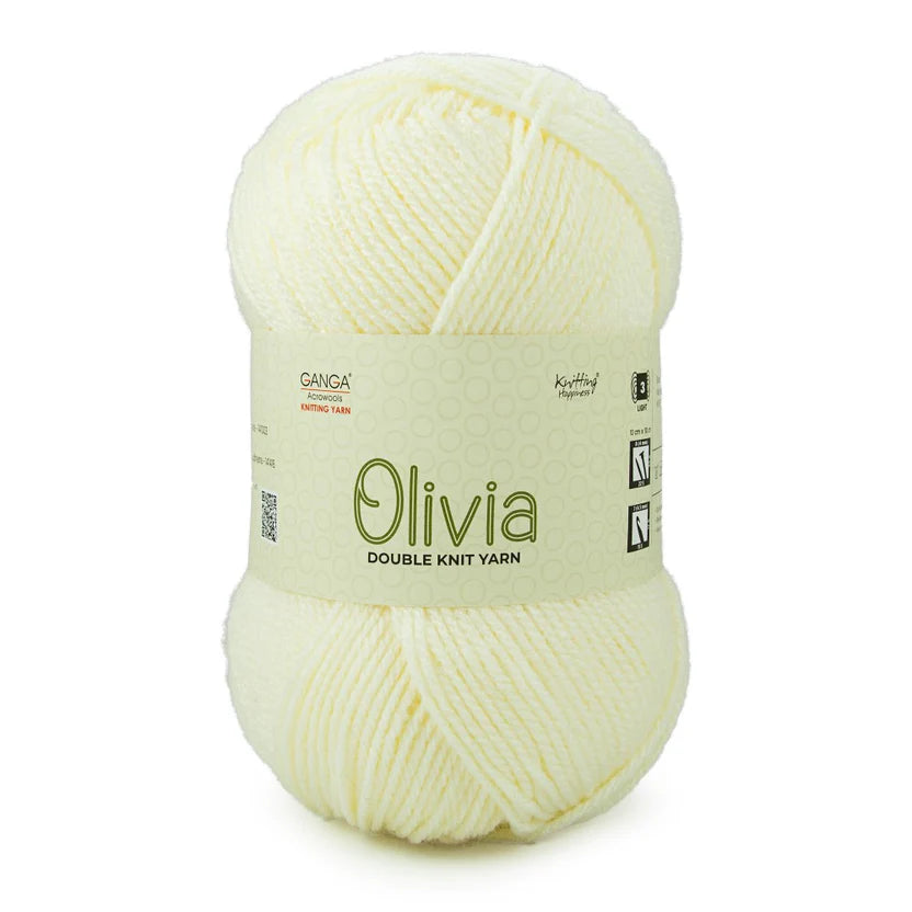 Olivia Double Knit Yarn – 100g Premium Acrylic Yarn for Knitting & Crochet