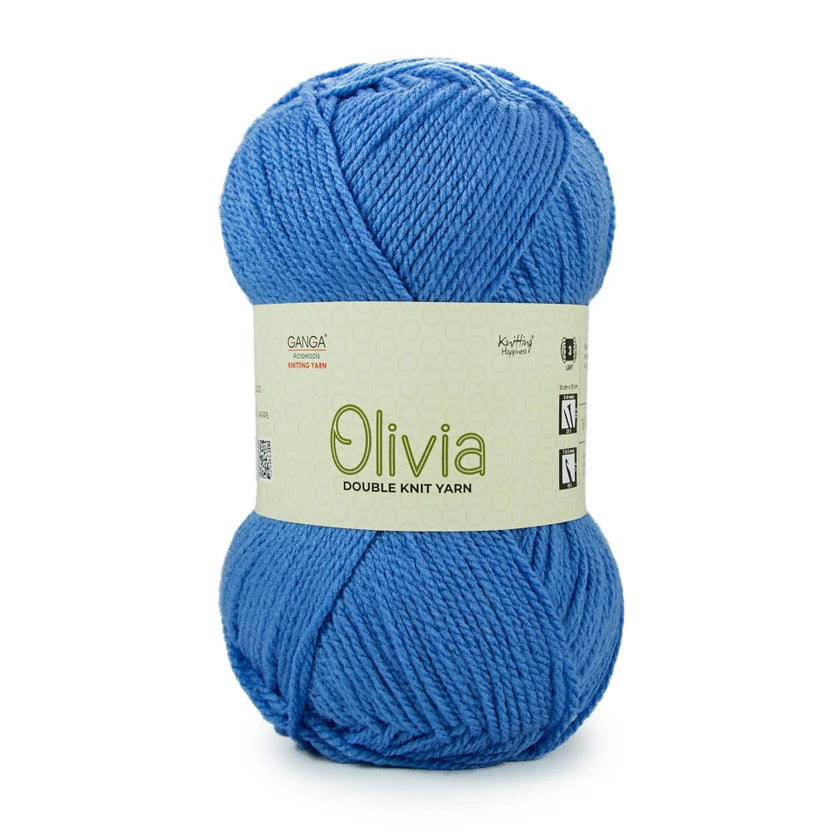 Olivia Double Knit Yarn – 100g Premium Acrylic Yarn for Knitting & Crochet