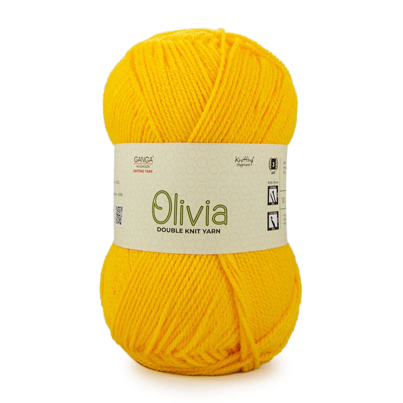 Olivia Double Knit Yarn – 100g Premium Acrylic Yarn for Knitting & Crochet