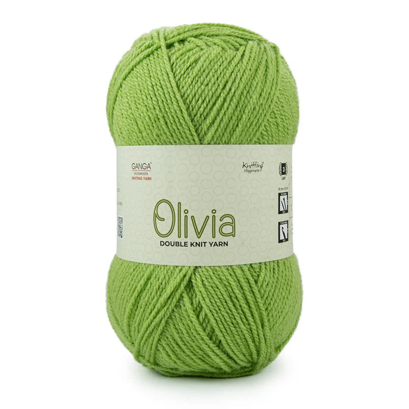 Olivia Double Knit Yarn – 100g Premium Acrylic Yarn for Knitting & Crochet