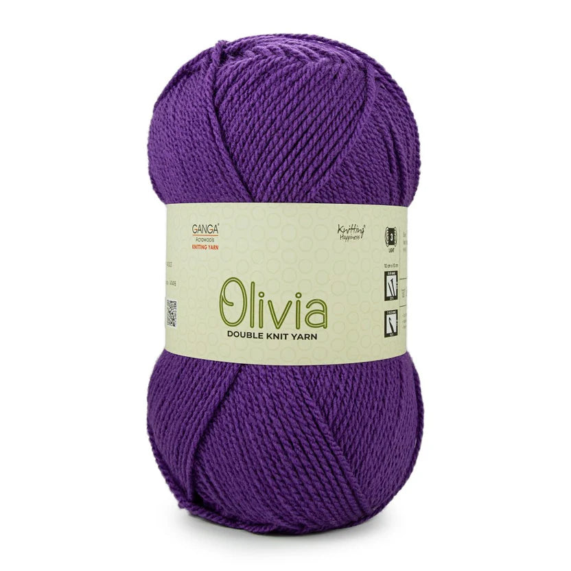 Olivia Double Knit Yarn – 100g Premium Acrylic Yarn for Knitting & Crochet