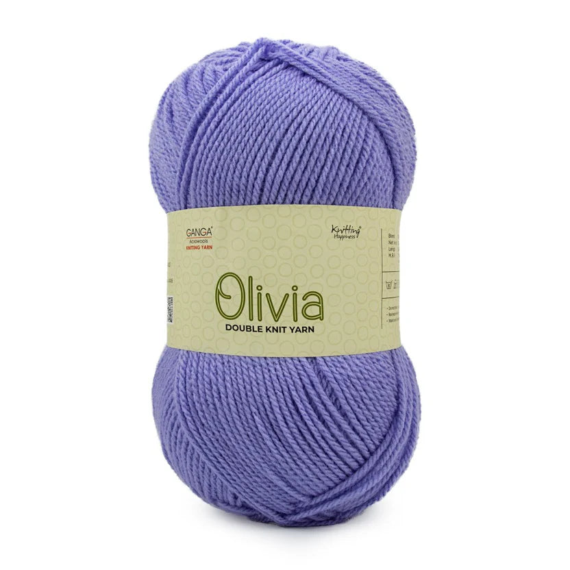 Olivia Double Knit Yarn – 100g Premium Acrylic Yarn for Knitting & Crochet