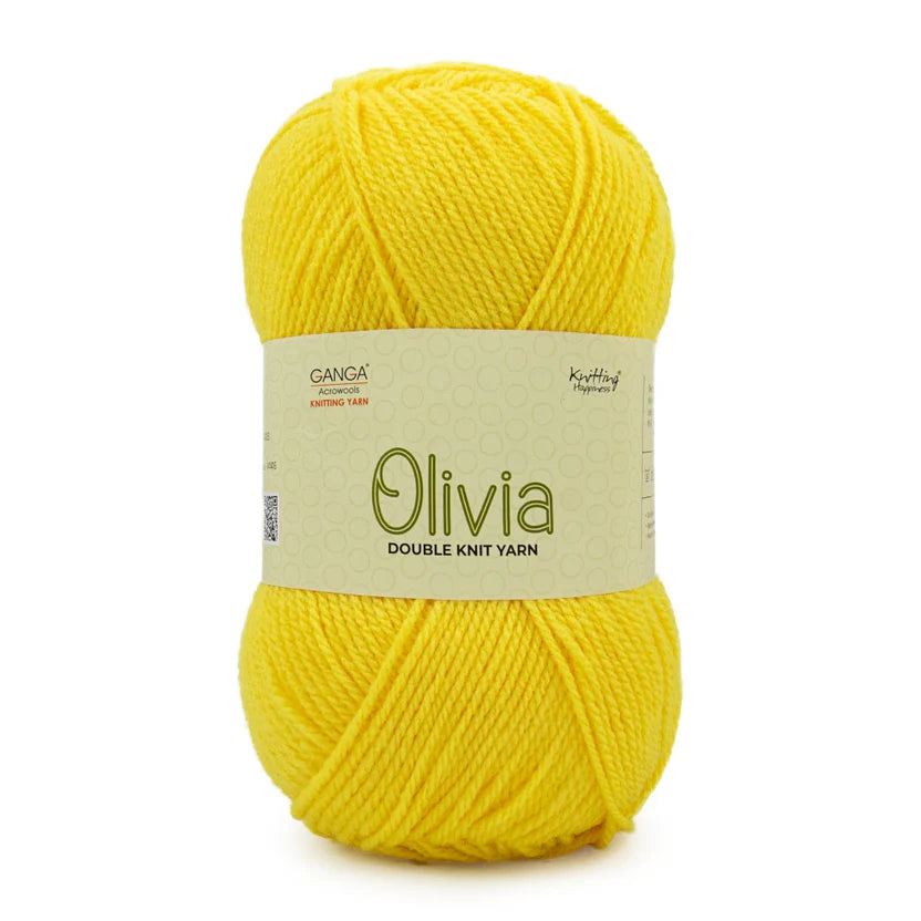 Olivia Double Knit Yarn – 100g Premium Acrylic Yarn for Knitting & Crochet