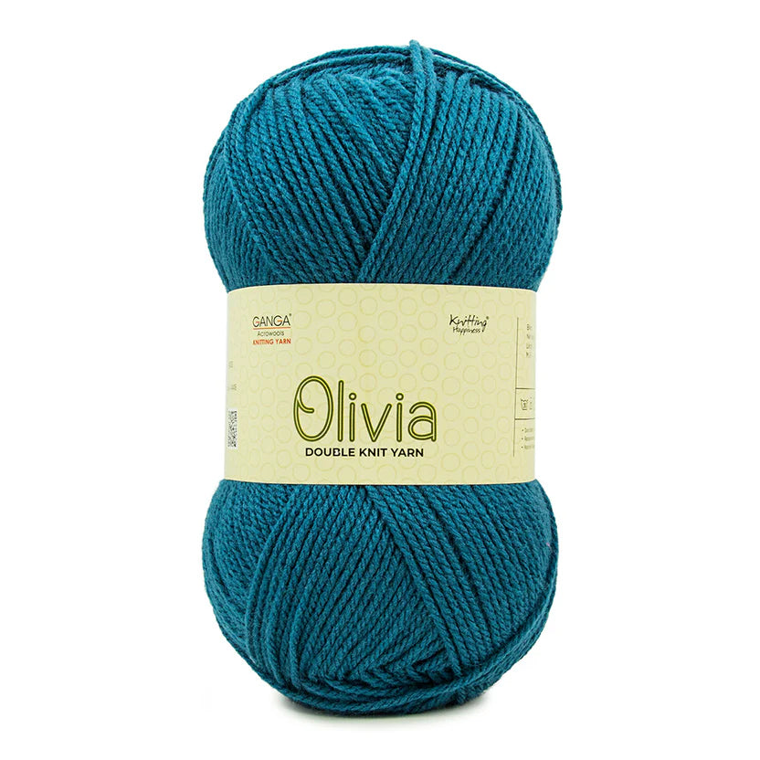 Olivia Double Knit Yarn – 100g Premium Acrylic Yarn for Knitting & Crochet