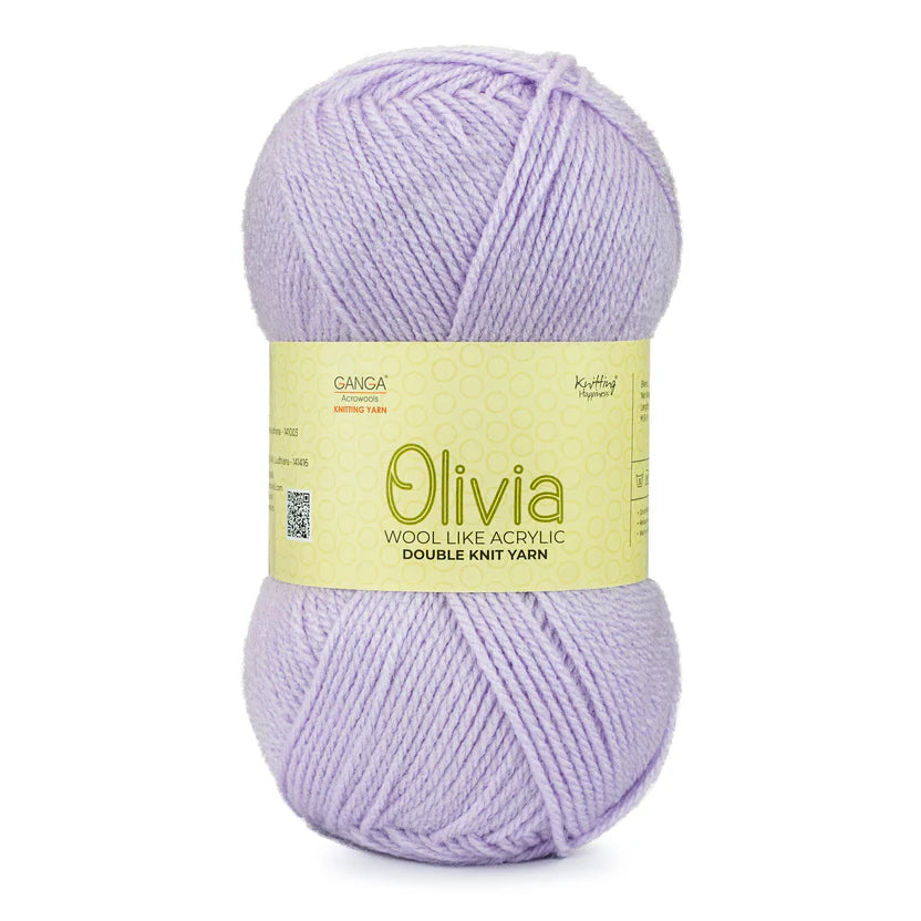 Olivia Double Knit Yarn – 100g Premium Acrylic Yarn for Knitting & Crochet
