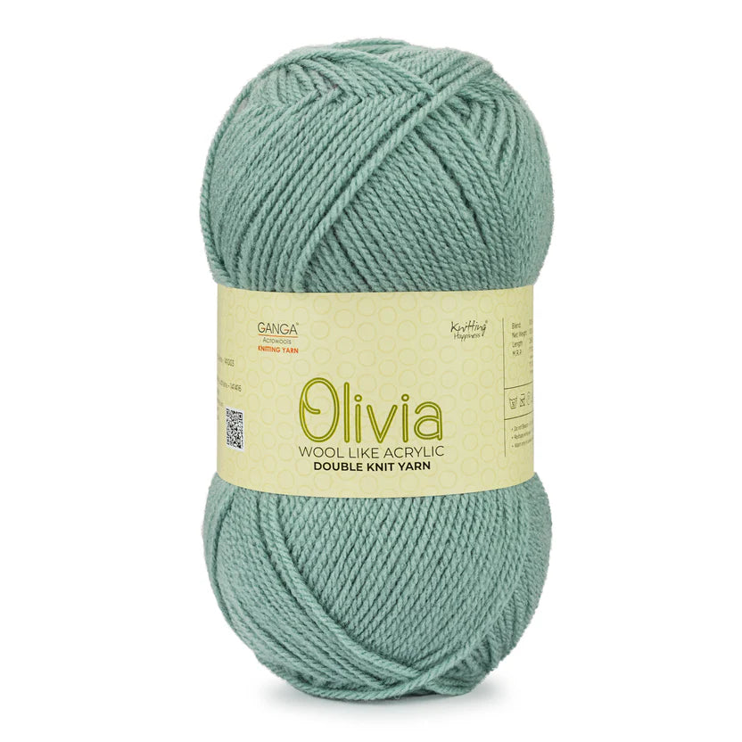 Olivia Double Knit Yarn – 100g Premium Acrylic Yarn for Knitting & Crochet