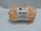 Caramel Chenille Knitting Yarn – Ultra Soft Polyester Yarn for Crochet & Hand Knitting