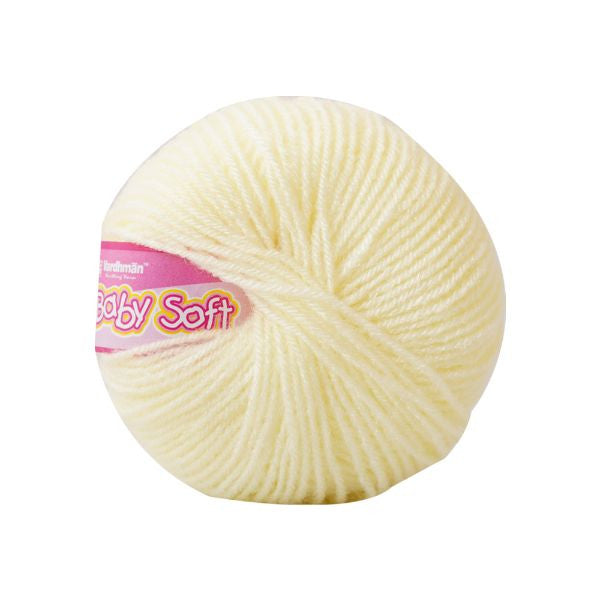Baby wool – Solid colors (White, Blue, Gray and more..) | 25g per Ball | Soft & Gentle for Little Ones