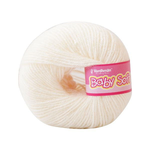 Baby wool – Solid colors (White, Blue, Gray and more..) | 25g per Ball | Soft & Gentle for Little Ones